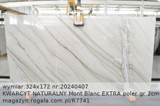 KWARCYT NATURALNY Mont Blanc EXTRA