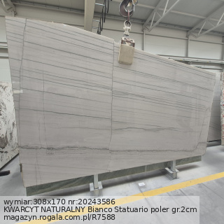 KWARCYT NATURALNY Bianco Statuario