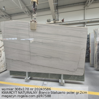 KWARCYT NATURALNY Bianco Statuario