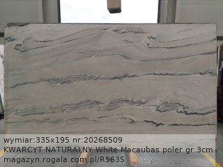 KWARCYT NATURALNY White Macaubas