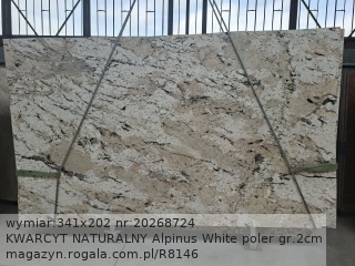 KWARCYT NATURALNY Alpinus White