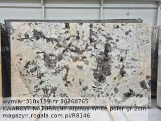 KWARCYT NATURALNY Alpinus White