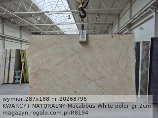 KWARCYT NATURALNY Macabbus White