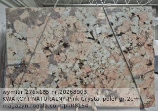 KWARCYT NATURALNY Pink Crystal